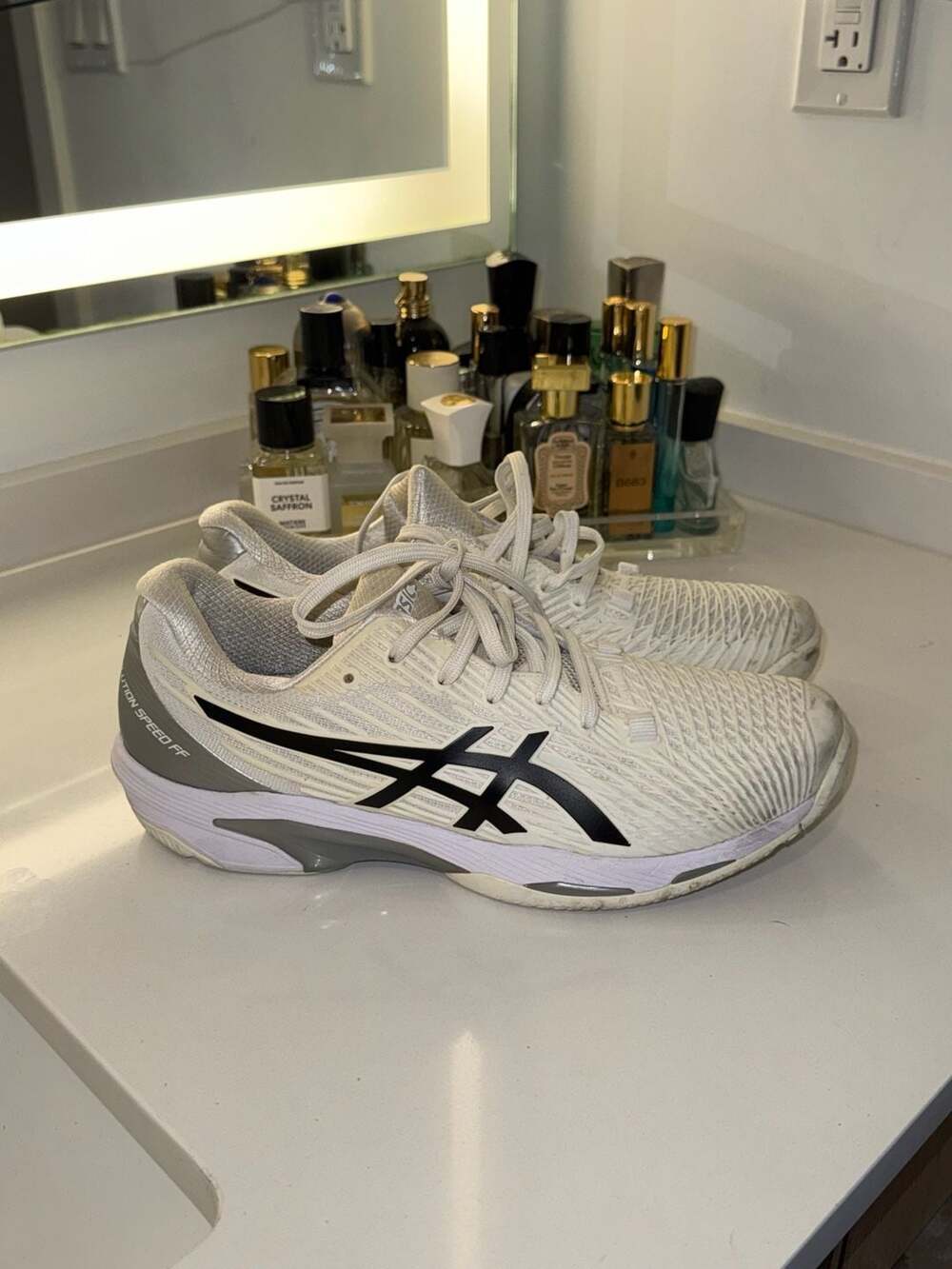 ASICS Solution Speed FF 2 Tennis Shoes - White/Black